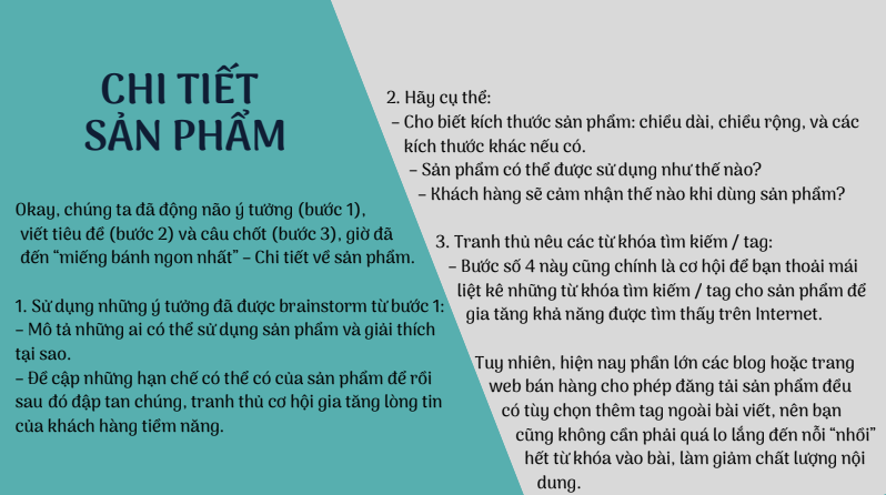 7 BƯỚC VIẾT MÔ TẢ SẢN PHẨM – DỊCH VỤ CÙNG 3F MEDIA